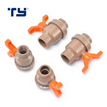 pvc-u plastic single union valves and fittings for water